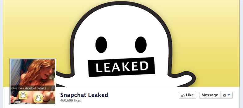 Snapchat leaked.